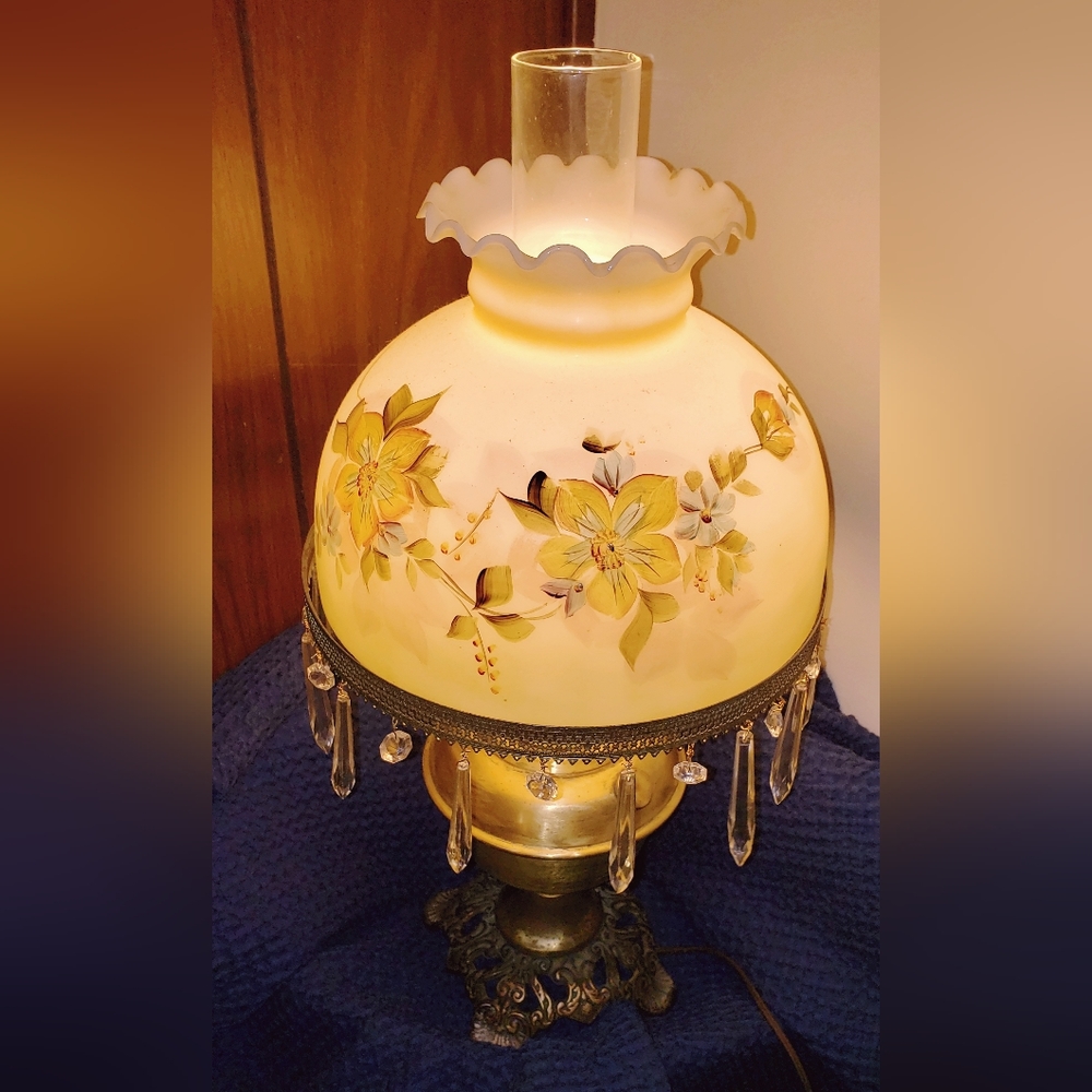 Vintage Hurricane table lamp